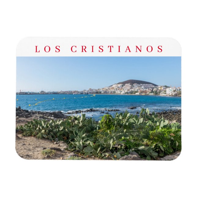 Tenerife Los Cristianos view fridge magnet (Horizontal)