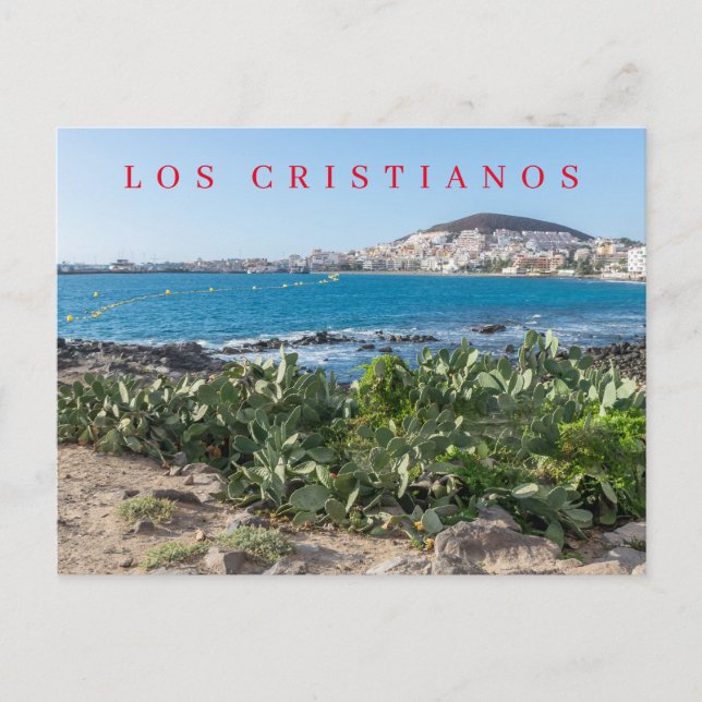 Tenerife Los Cristianos view postcard (Front)