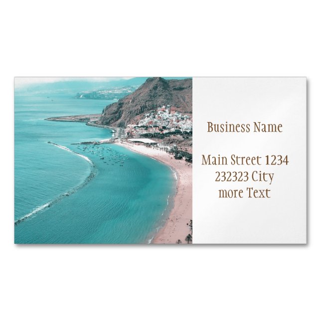 Tenerife Magnetic Business Card (Front)