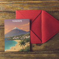 Tenerife Mount Teide Canary Island Vintage Travel