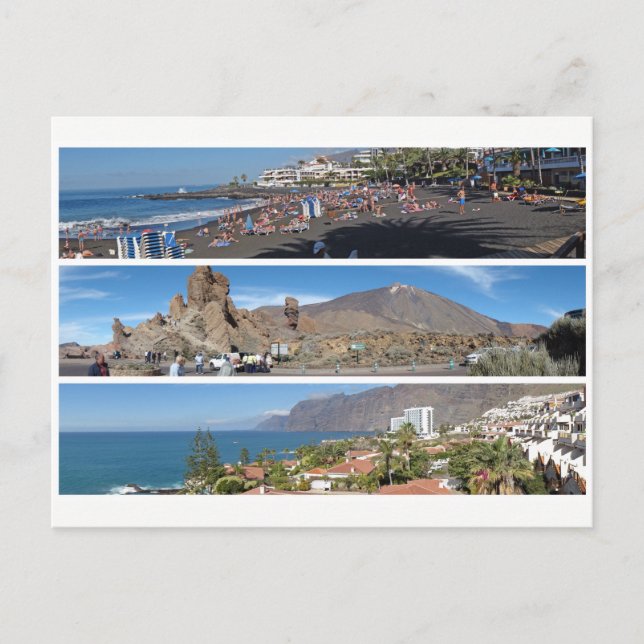 Tenerife panorama postcard (Front)