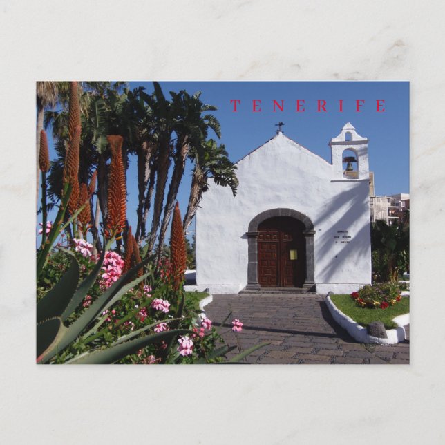 Tenerife small church view postcard (Front)