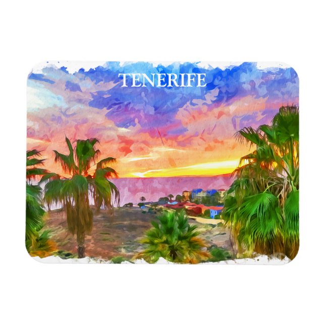 Tenerife Spain Canary Island vintage travel Magnet (Horizontal)