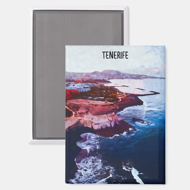 Tenerife Spain Coast Canary Islands Souvenir Magnet (Front/Back)