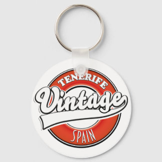 tenerife spain vintage style logo key ring