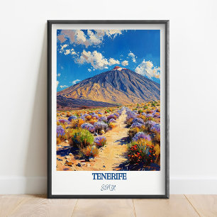 Tenerife Travel Print Wall Art Teide National Park