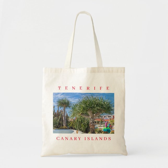 Tenerife trees view tote bag (Front)