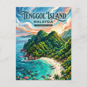 Tenggol Island Malaysia Postcard