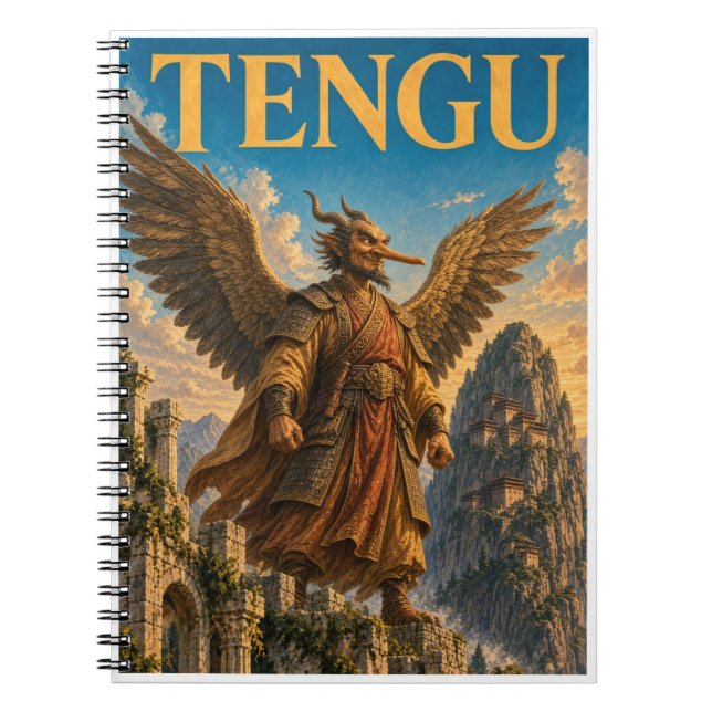 Tengu, Gothic Fantasy Monster Notebook (Front)