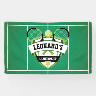 Tenis party backdrop banner