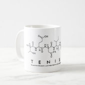 Tenisha peptide name mug (Front Left)