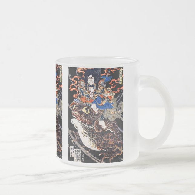 Tenjiku Tokubei Frosted Glass Coffee Mug (Right)