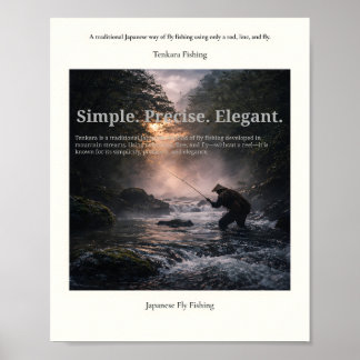 Tenkara Fishing Poster – Japanese Fly Fishing