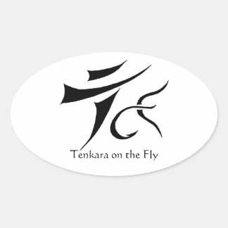 Tenkara on the Fly Oval Sticker