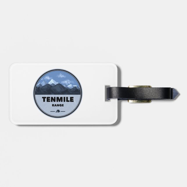 Tenmile Range Colorado Camping Luggage Tag (Back Horizontal)