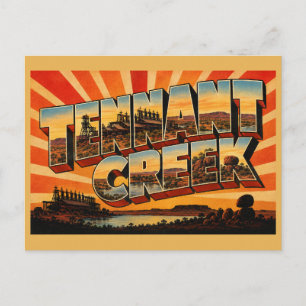 Tennant Creek NT Vintage Travel Art Postcard