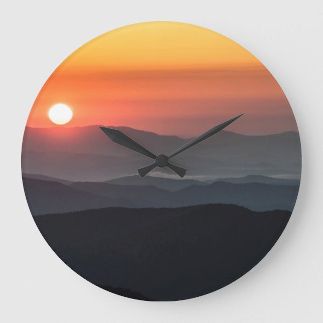 Tennant Mt, Graveyard Fields area, sunrise Large Clock (Front)