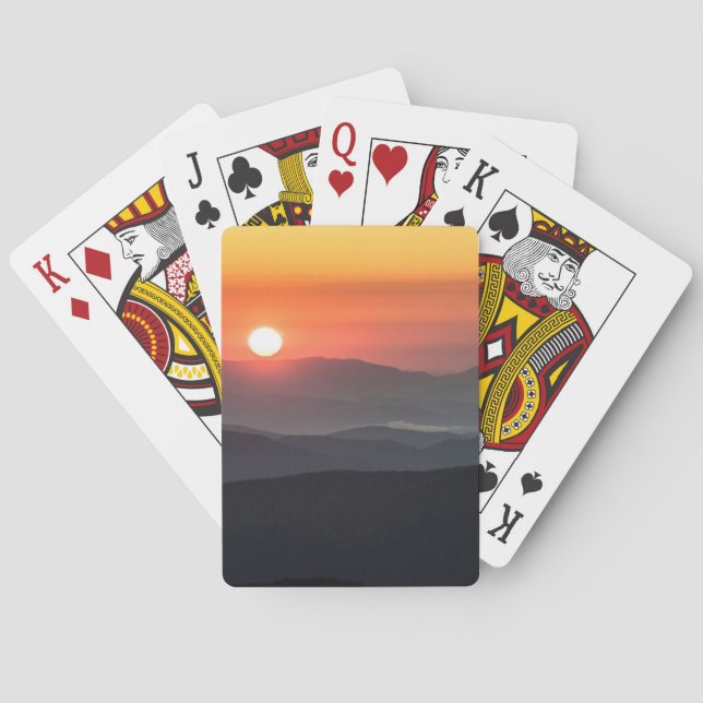 Tennant Mt, Graveyard Fields area, sunrise Playing Cards (Back)