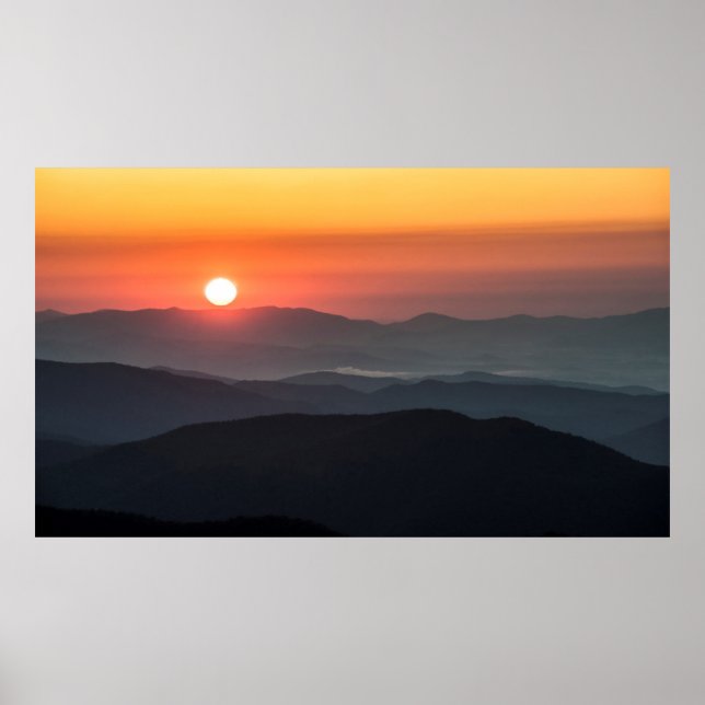 Tennant Mt, Graveyard Fields area, sunrise Poster (Front)