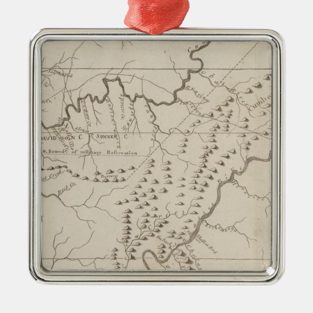 Tennassee Metal Tree Decoration (Front)