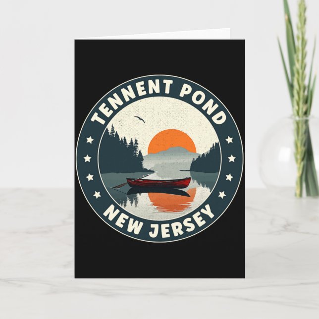Tennent Nd New Jersey Sunset T Shirt  Card (Front)
