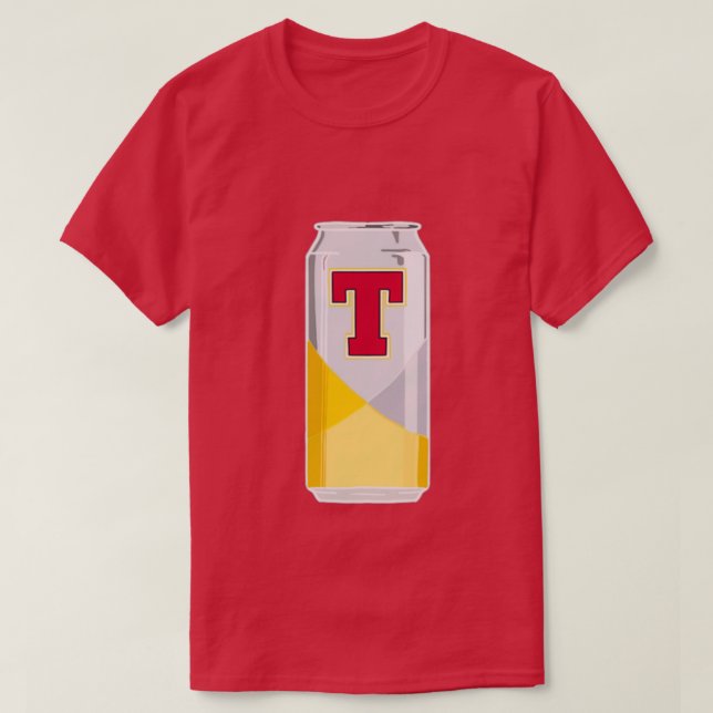 Tennents Beer Can Art T-Shirt (Design Front)