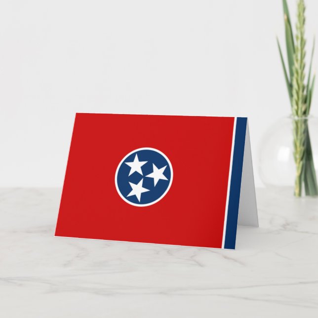 Tennessean Flag, Flag of Tennessee Card (Front)