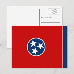 Tennessean Flag, Flag of Tennessee Postcard
