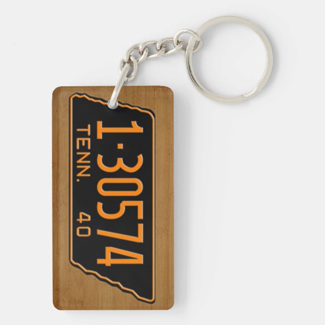 Tennessee 1940 Vintage License Plate Keychain (Back)