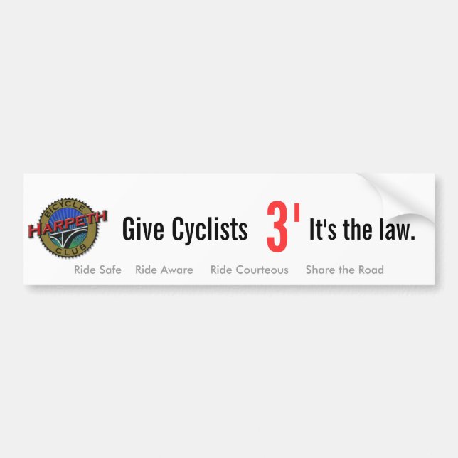 Tennessee 3' Law Bumper Sticker (Front)