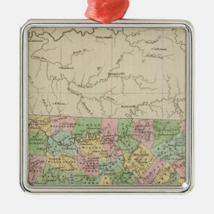 Tennessee 4 metal tree decoration