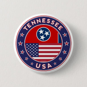 Tennessee 6 Cm Round Badge