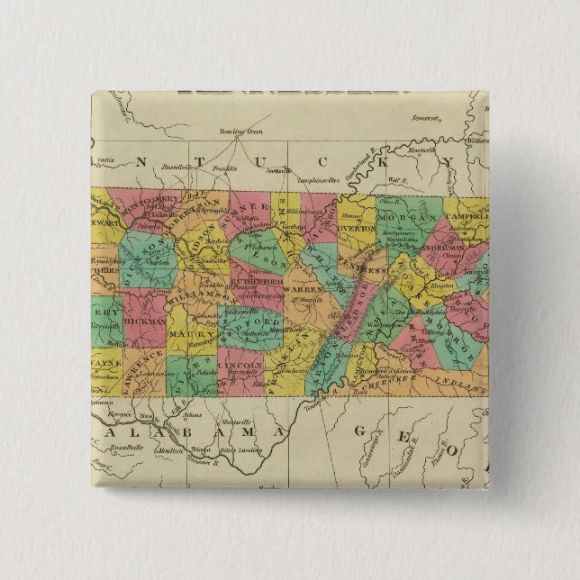 Tennessee 7 15 cm square badge (Front)