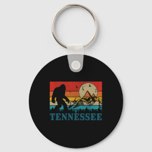 Tennessee Bigfoot Vintage Mountains Nashville Hiki Key Ring