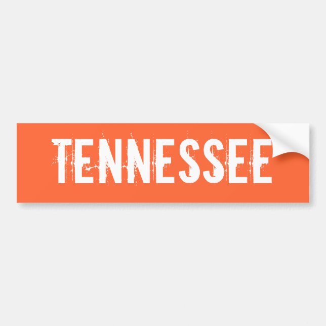 Tennessee Bumper Sticker (Front)