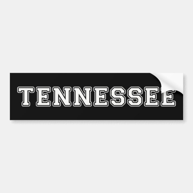 Tennessee Bumper Sticker (Front)