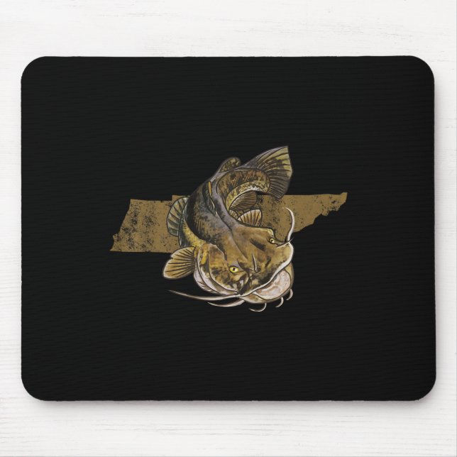 Tennessee Catfish Fishing Catfish  Mouse Mat (Front)