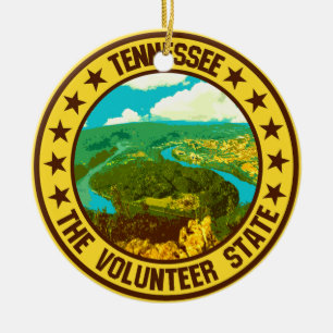 Tennessee Ceramic Tree Decoration