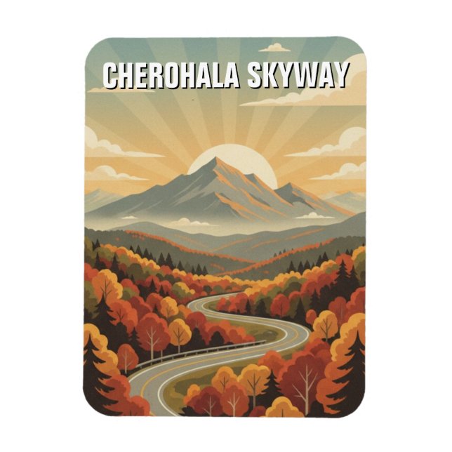 Tennessee Cherohala Skyway Souvenir Magnet (Vertical)