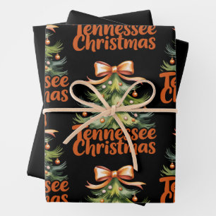 Tennessee Christmas Family Matching Holiday Xmas Wrapping Paper Sheet