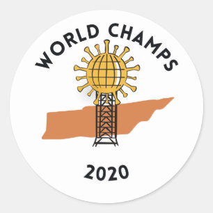 Tennessee coronavirus sticker