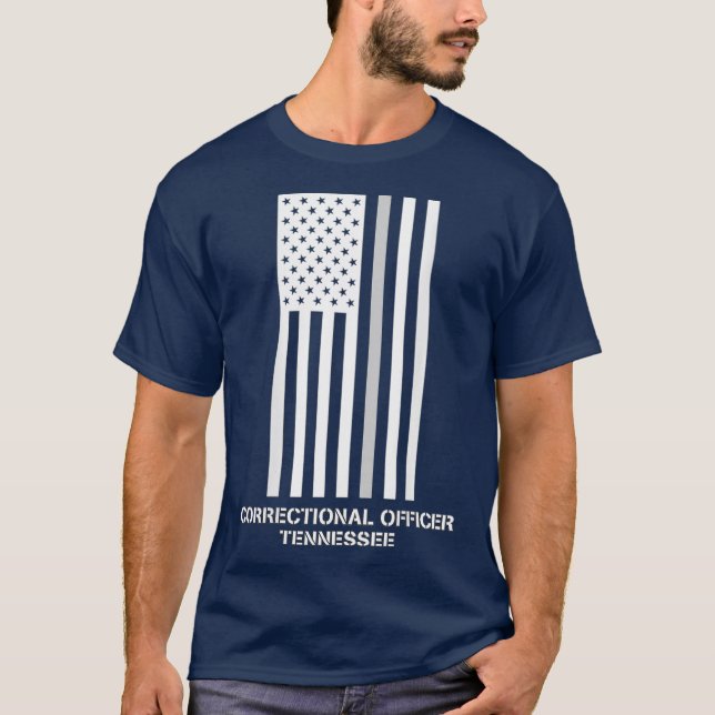 Tennessee Correctional Officer Thin Grey Line T-Shirt (Front)