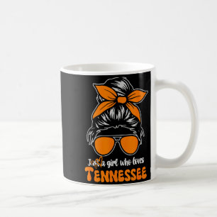 Tennessee Cowgirl Gingham Bun Tn Orange State Wome Coffee Mug