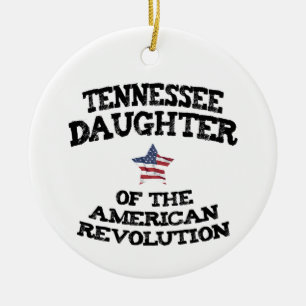 Tennessee Daughter of the American Revolution USA Ceramic Tree Decoration