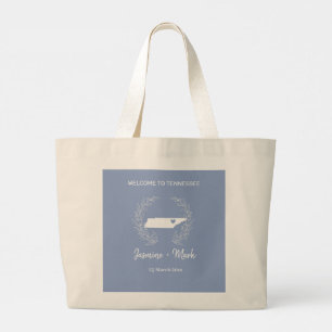 Tennessee Destination Wedding Welcome Large Tote Bag