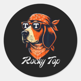Tennessee Dog Women Kids Boys Girls Youth Men Teen Classic Round Sticker