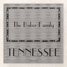 Tennessee Family Gifts Glass Coaster