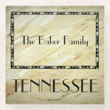 Tennessee family gifts Glass Coaster