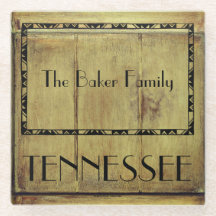Tennessee Family Gifts Glass Coaster