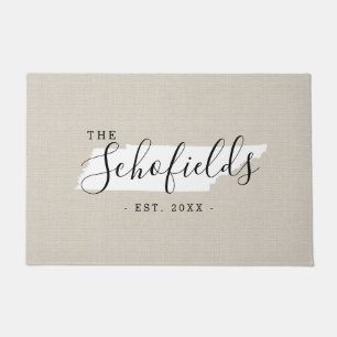 Tennessee Family Monogram State Doormat